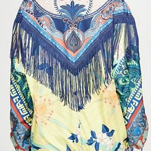 Farm Rio Fringe Windbreaker Jacket